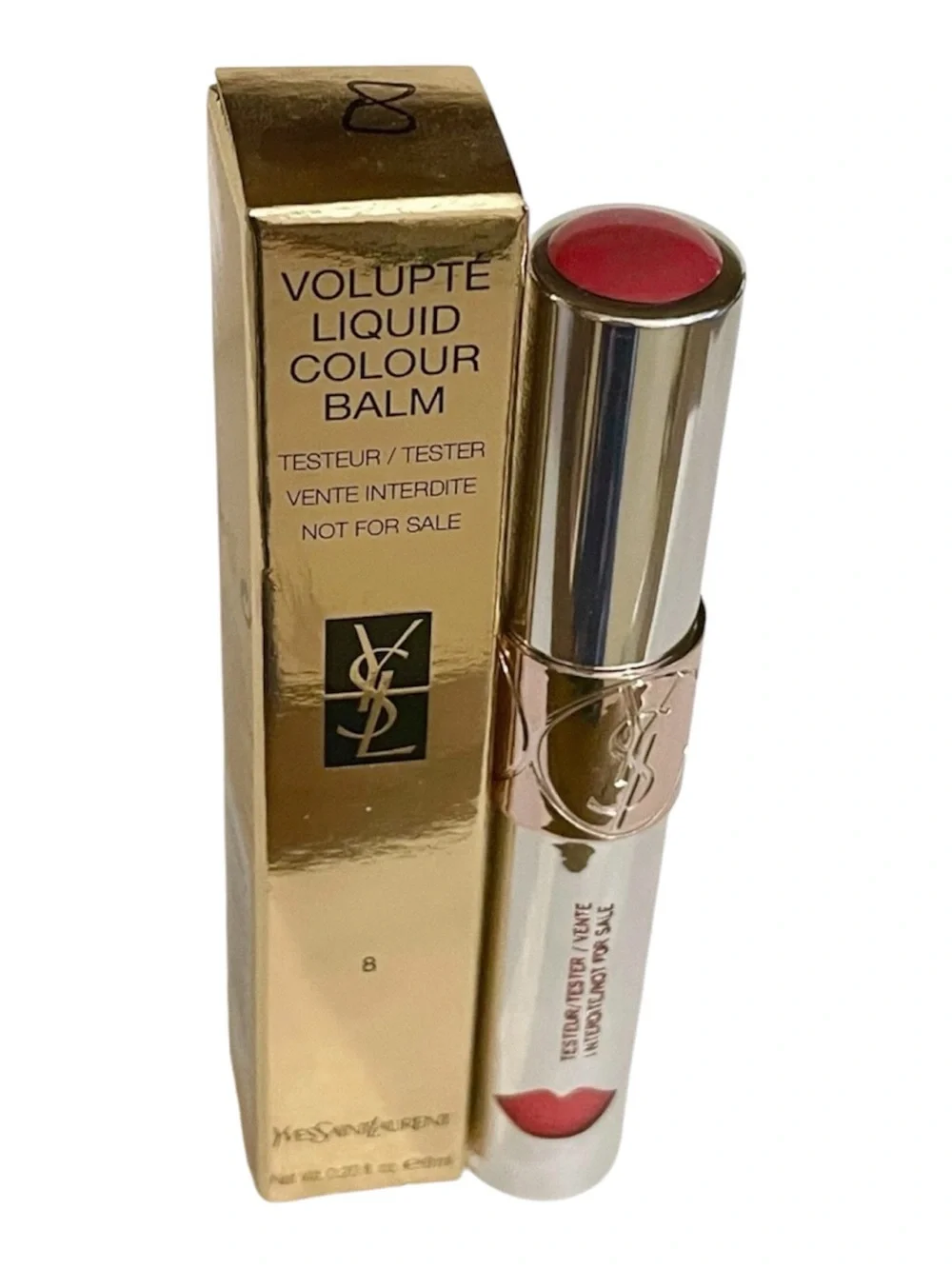 YVES SAINT LAURENT Volupté Liquid Colour Balm # 08 Excite me Pink NEW!!! 🩷